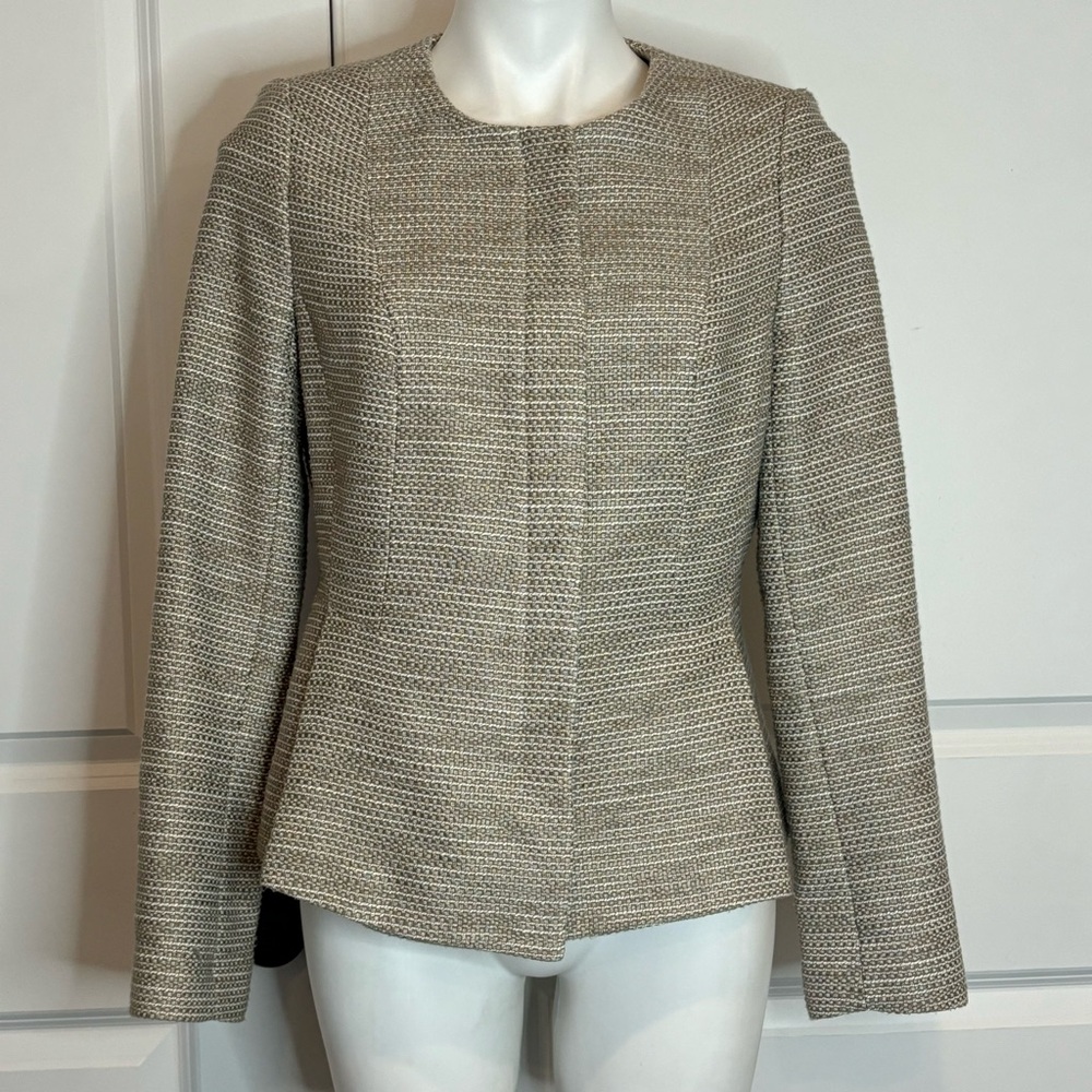 The Limited Beige Tweed Blazer Jacket